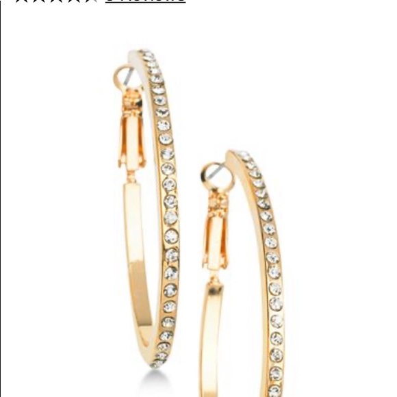 guess gold hoop earrings